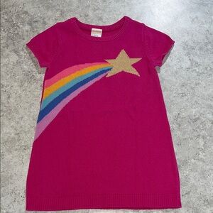 Gymboree Fuchsia Dress with Rainbow and Star